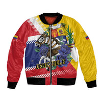 Personalized Venezuela White Horse Bomber Jacket Veneziola Flag Colors - Wonder Print Shop