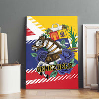 Venezuela White Horse Canvas Wall Art Veneziola Flag Colors - Wonder Print Shop