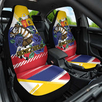 Venezuela White Horse Car Seat Cover Veneziola Flag Colors - Wonder Print Shop