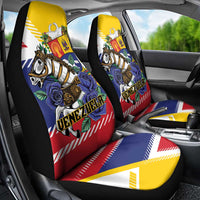 Venezuela White Horse Car Seat Cover Veneziola Flag Colors - Wonder Print Shop