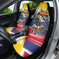 Venezuela White Horse Car Seat Cover Veneziola Flag Colors - Wonder Print Shop