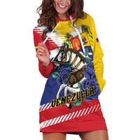 Personalized Venezuela White Horse Hoodie Dress Veneziola Flag Colors - Wonder Print Shop