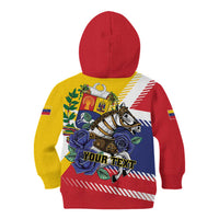 Personalized Venezuela White Horse Kid Hoodie Veneziola Flag Colors - Wonder Print Shop