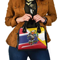 Venezuela White Horse Shoulder Handbag Veneziola Flag Colors - Wonder Print Shop