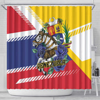 Venezuela White Horse Shower Curtain Veneziola Flag Colors - Wonder Print Shop