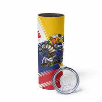 Personalized Venezuela White Horse Skinny Tumbler Veneziola Flag Colors - Wonder Print Shop