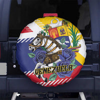 Venezuela White Horse Spare Tire Cover Veneziola Flag Colors - Wonder Print Shop
