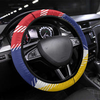 Venezuela White Horse Steering Wheel Cover Veneziola Flag Colors - Wonder Print Shop