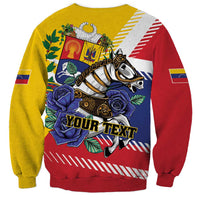 Personalized Venezuela White Horse Sweatshirt Veneziola Flag Colors - Wonder Print Shop