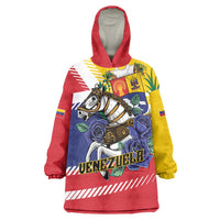 Personalized Venezuela White Horse Wearable Blanket Hoodie Veneziola Flag Colors - Wonder Print Shop
