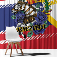 Venezuela White Horse Window Curtain Veneziola Flag Colors - Wonder Print Shop