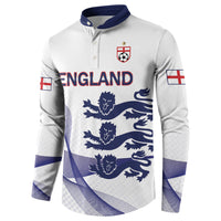 Custom England 2026 World Football Button Sweatshirt Three Lions Go Champions