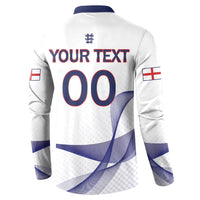 Custom England 2026 World Football Button Sweatshirt Three Lions Go Champions