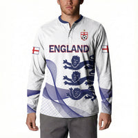 Custom England 2026 World Football Button Sweatshirt Three Lions Go Champions