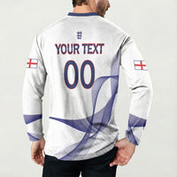 Custom England 2026 World Football Button Sweatshirt Three Lions Go Champions