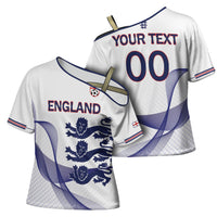 Custom England 2026 World Football Cross Shoulder Shirt Three Lions Go Champions