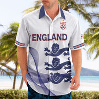 Custom England 2026 World Football Hawaiian Shirt Three Lions Go Champions