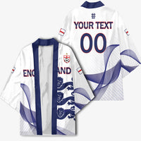 Custom England 2026 World Football Kimono Three Lions Go Champions