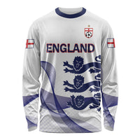 Custom England 2026 World Football Long Sleeve Shirt Three Lions Go Champions