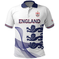 Custom England 2026 World Football Polo Shirt Three Lions Go Champions