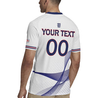 Custom England 2026 World Football Rugby Jersey Three Lions Go Champions