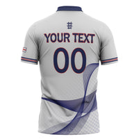 Custom England 2026 World Football Zipper Polo Shirt Three Lions Go Champions