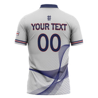 Custom England 2026 World Football Zipper Polo Shirt Three Lions Go Champions