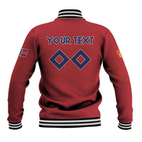 Custom Norge 2026 World Football Baseball Jacket Vikings Go Champions