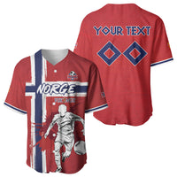 Custom Norge 2026 World Football Baseball Jersey Vikings Go Champions