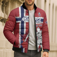 Custom Norge 2026 World Football Bomber Puffer Jacket Vikings Go Champions