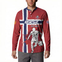 Custom Norge 2026 World Football Button Sweatshirt Vikings Go Champions
