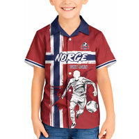 Custom Norge 2026 World Football Kid Hawaiian Shirt Vikings Go Champions
