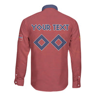 Custom Norge 2026 World Football Long Sleeve Button Shirt Vikings Go Champions
