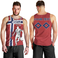 Custom Norge 2026 World Football Men Tank Top Vikings Go Champions