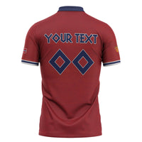 Custom Norge 2026 World Football Zipper Polo Shirt Vikings Go Champions