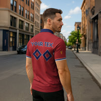 Custom Norge 2026 World Football Zipper Polo Shirt Vikings Go Champions
