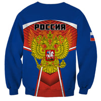 Russia Sweatshirt Russian Eagle and Kremlin - Wonder Print Shop