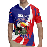 Belize Independence Day 1981 Rugby Jersey Bileez Keel Billed Toucan - Wonder Print Shop