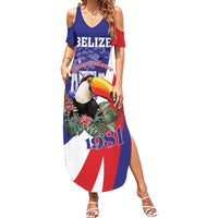 Belize Independence Day 1981 Summer Maxi Dress Bileez Keel Billed Toucan - Wonder Print Shop
