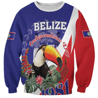 Belize Independence Day 1981 Sweatshirt Bileez Keel Billed Toucan - Wonder Print Shop