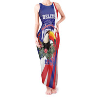 Belize Independence Day 1981 Tank Maxi Dress Bileez Keel Billed Toucan - Wonder Print Shop