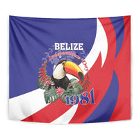 Belize Independence Day 1981 Tapestry Bileez Keel Billed Toucan - Wonder Print Shop