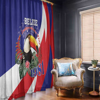 Belize Independence Day 1981 Window Curtain Bileez Keel Billed Toucan - Wonder Print Shop