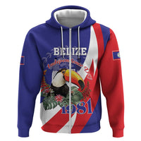 Belize Independence Day 1981 Zip Hoodie Bileez Keel Billed Toucan - Wonder Print Shop