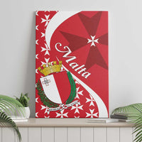 Malta Canvas Wall Art Virtute et constantia Maltese Cross Pattern - Wonder Print Shop
