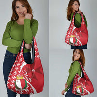 Malta Grocery Bag Virtute et constantia Maltese Cross Pattern