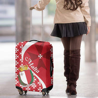 Malta Luggage Cover Virtute et constantia Maltese Cross Pattern - Wonder Print Shop