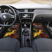 South African Heritage Day Car Mats Springbok African Pattern - Wonder Print Shop