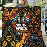 South African Heritage Day Quilt Springbok African Pattern - Wonder Print Shop