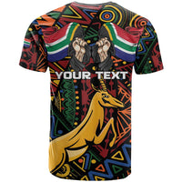 South African Heritage Day T Shirt Springbok African Pattern - Wonder Print Shop